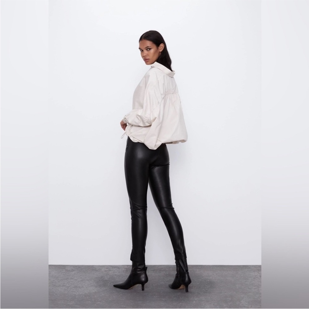 Zara Faux Leather Leggings